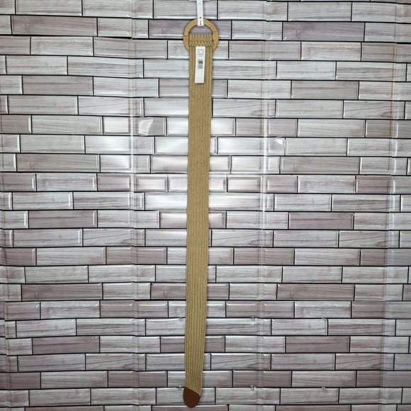 New Jessica Simpson TanBelt Women's Size S 4-6 Brown Leather Trim Pants or Jeans - Picture 5 of 10